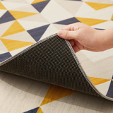 Modern Geometric Triangle Pattern Area Rug