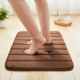 Memory Foam Bath Mat Brown