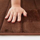 Memory Foam Bath Mat Brown