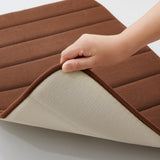 Memory Foam Bath Mat Brown