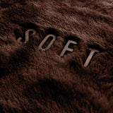 Brown Shaggy Rug Faux Fur Anti Slip Soft Fluffy