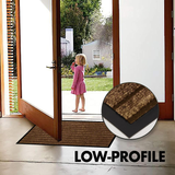 Non Slip Rubber Door Mat Brown Indoor & Outdoor