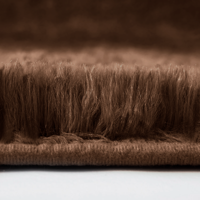 Brown Shaggy Rug Faux Fur Anti Slip Soft Fluffy