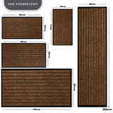 Non Slip Rubber Door Mat Brown Indoor & Outdoor