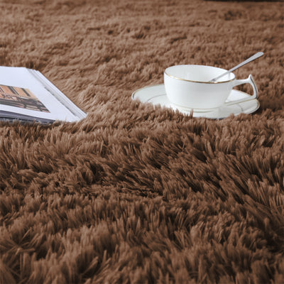 Brown Shaggy Rug 