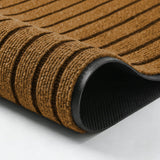 Non Slip Rubber Door Mat Brown Indoor & Outdoor