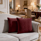Velvet Embossed Pattern Cushion Covers Pebbles