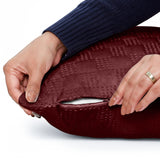 Velvet Embossed Pattern Cushion Covers Check