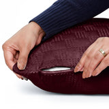 Velvet Embossed Pattern Cushion Covers Check