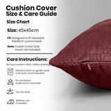 Velvet Embossed Pattern Cushion Covers Check