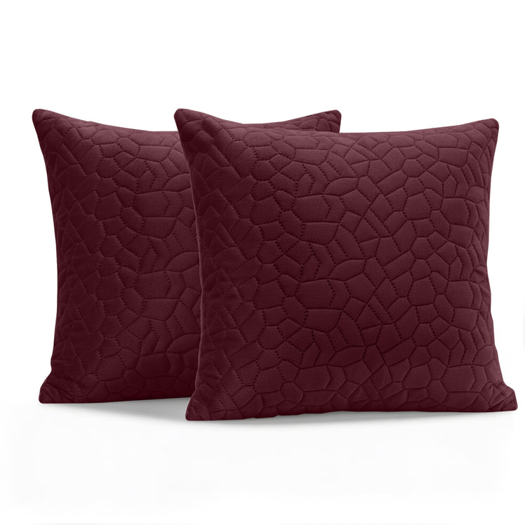 Velvet Embossed Pattern Cushion Covers Pebbles