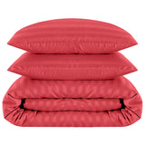 Stripe Duvet Covers Bedding Set with Pillowcases & Fitted Sheet