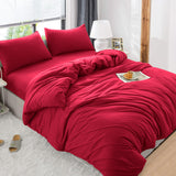 4 Piece Bedding Set Duvet Cover, Pillowcases & Fitted Sheet