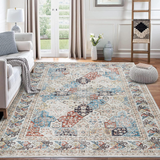 Moroccan Design Large Area Rug Coastal