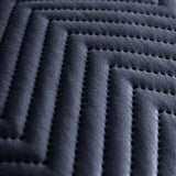 Quilted Embossed Wave Striped Cushion Covers