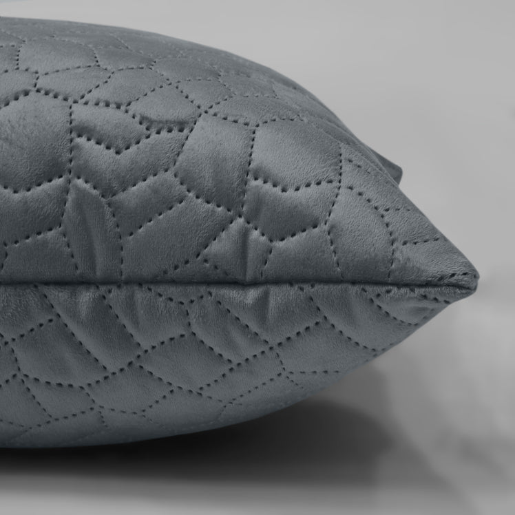 Velvet Embossed Pattern Cushion Covers Pebbles