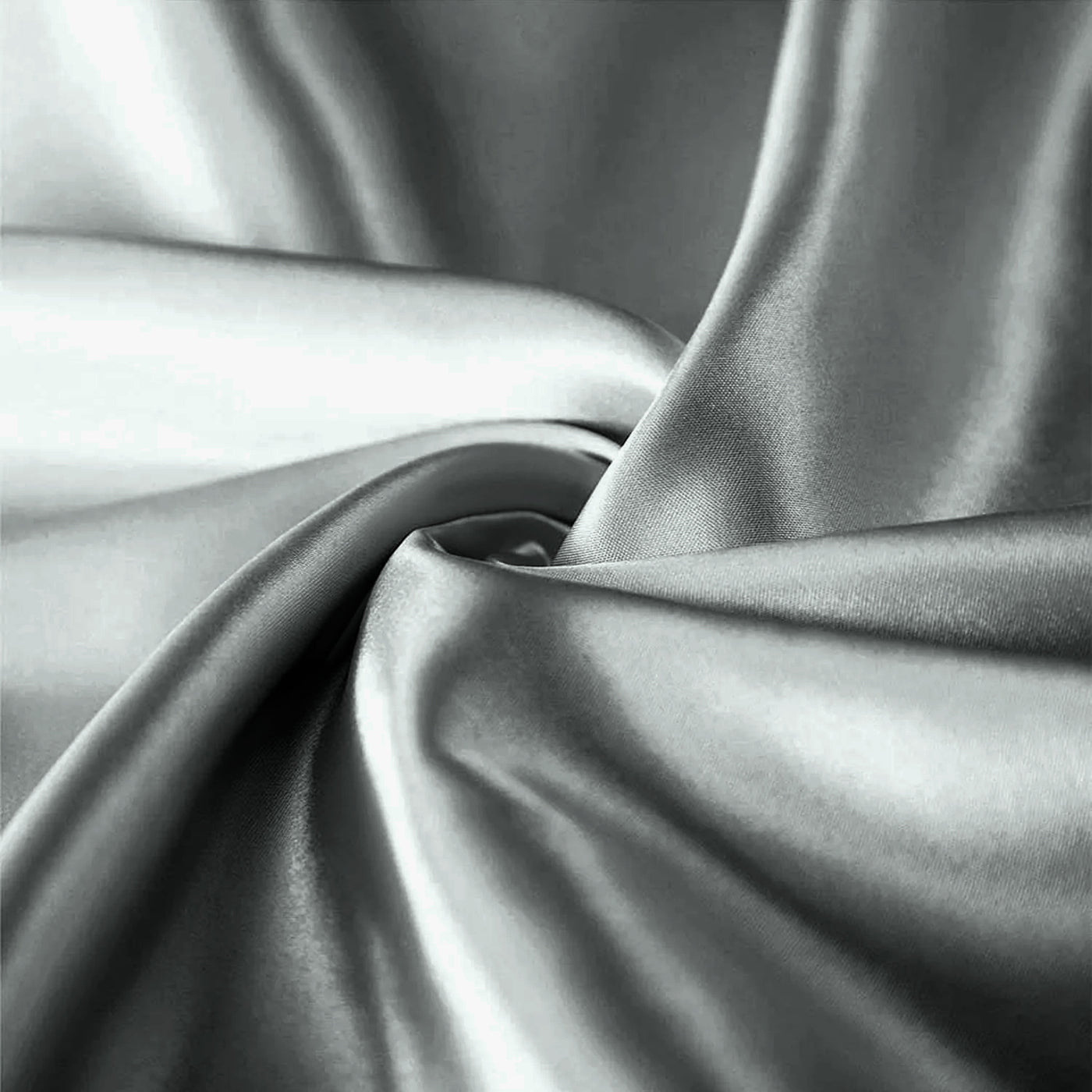 Satin Silk Pillowcases Pair Charcoal