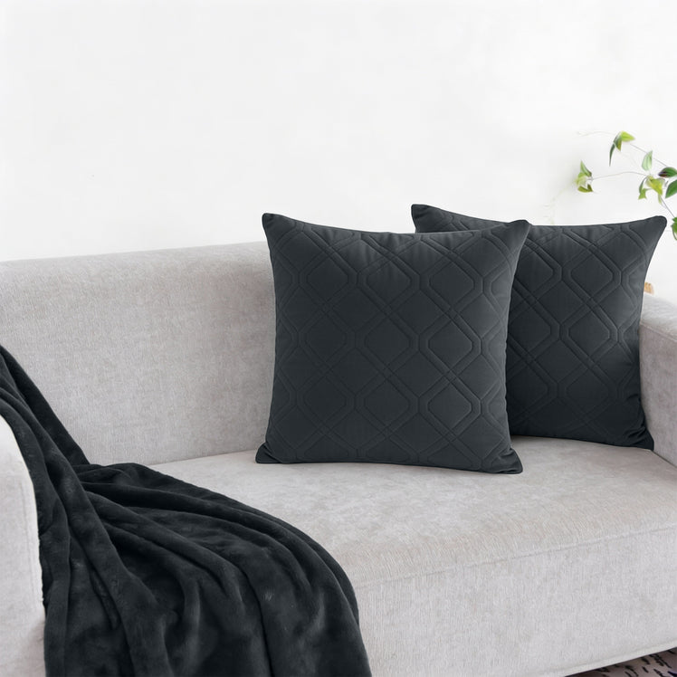 Velvet Embossed Cushion Covers Diamond