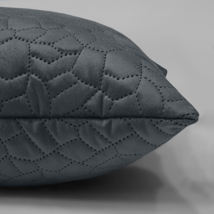 Velvet Embossed Pattern Cushion Covers Pebbles