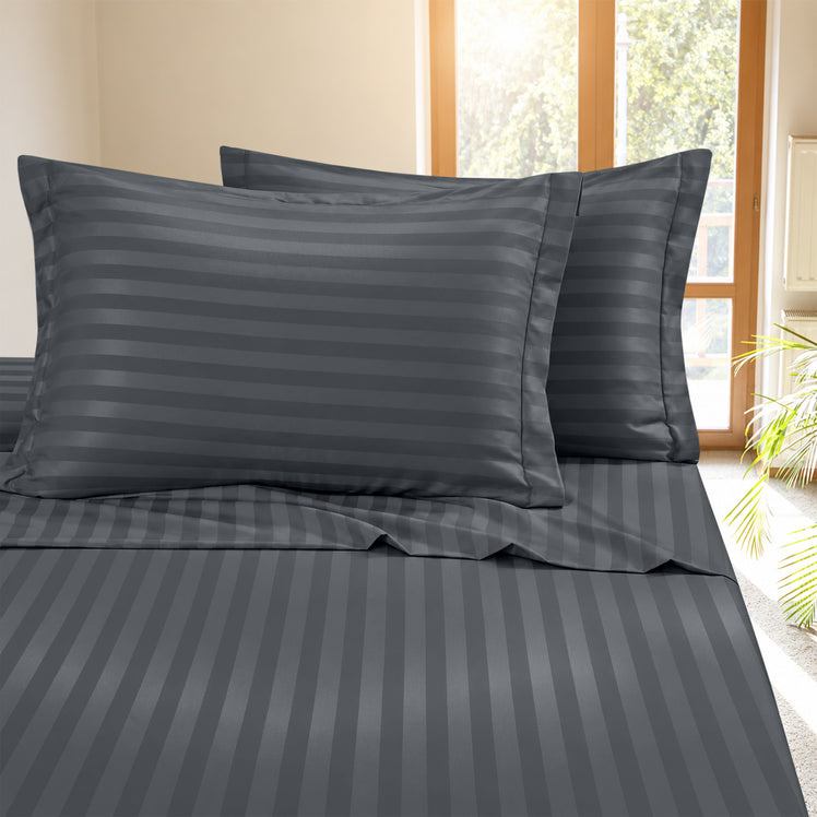 Dobby Stripe Fitted Sheet 40CM