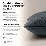 Velvet Embossed Pattern Cushion Covers Pebbles
