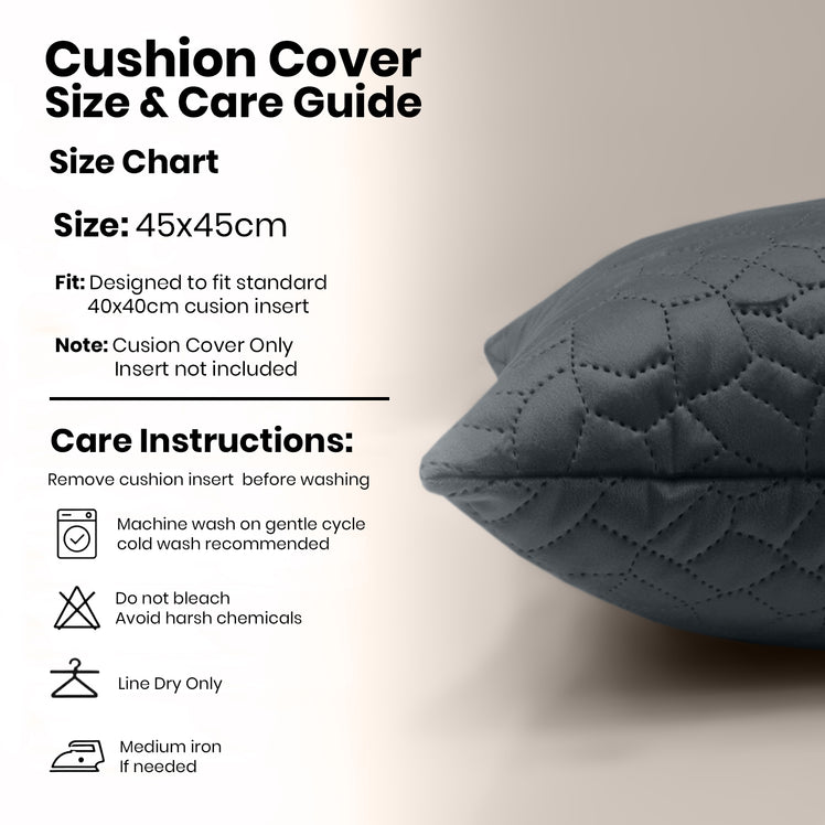 Velvet Embossed Pattern Cushion Covers Pebbles