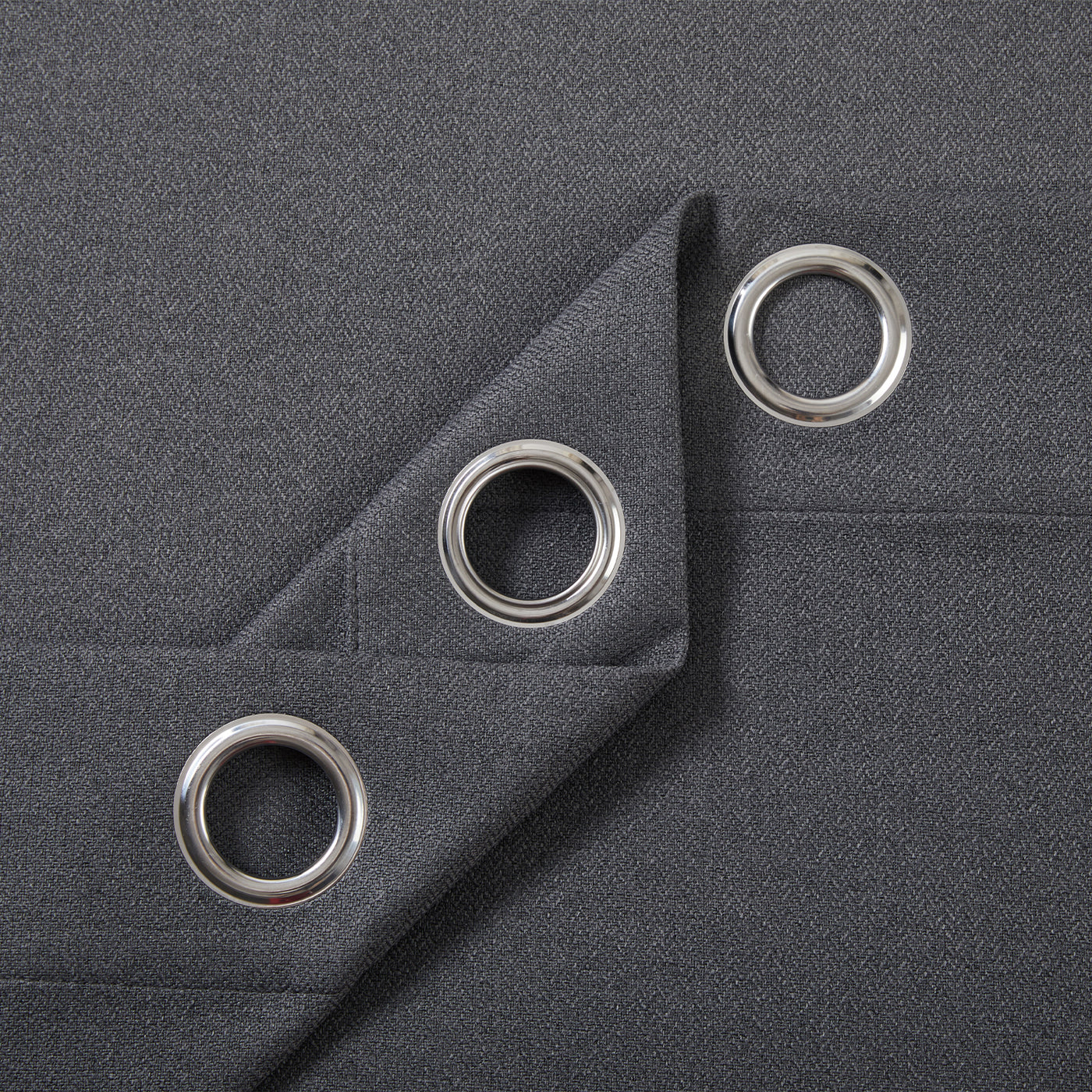 Blackout Linen Curtains, Eyelet Design - Thick & Heavy