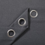 Blackout Linen Curtains, Eyelet Design - Thick & Heavy