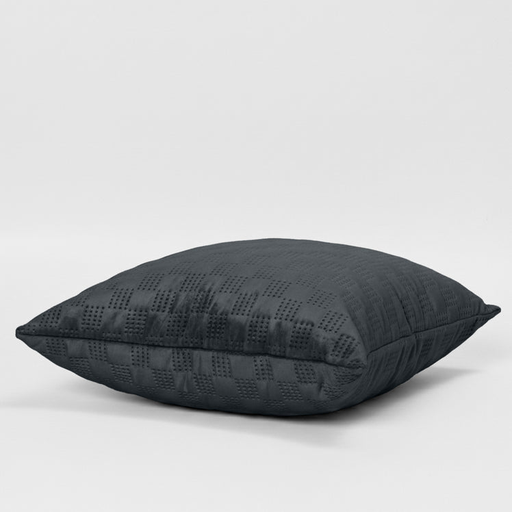 Velvet Embossed Pattern Cushion Covers Check
