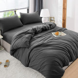 4 Piece Bedding Set Duvet Cover, Pillowcases & Fitted Sheet