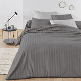 Stripe Duvet Covers Bedding Set with Pillowcases & Fitted Sheet