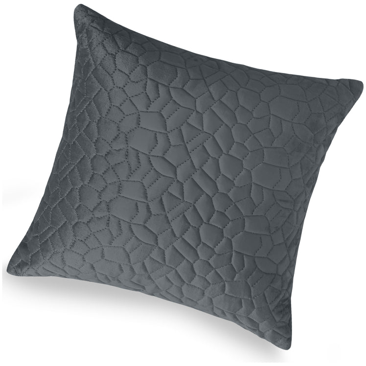 Velvet Embossed Pattern Cushion Covers Pebbles