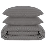 Stripe Duvet Covers Bedding Set with Pillowcases & Fitted Sheet