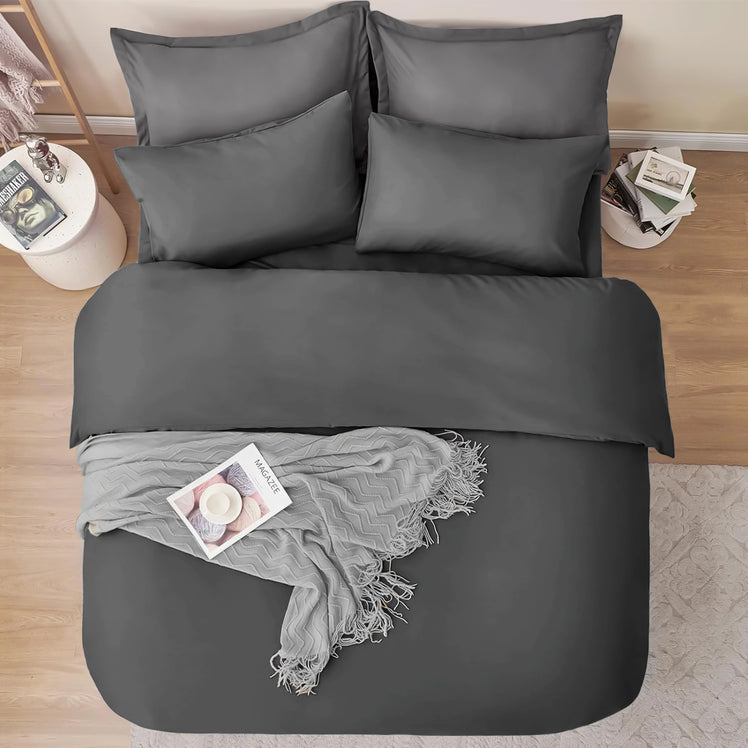 4 Piece Bedding Set Duvet Cover, Pillowcases & Fitted Sheet