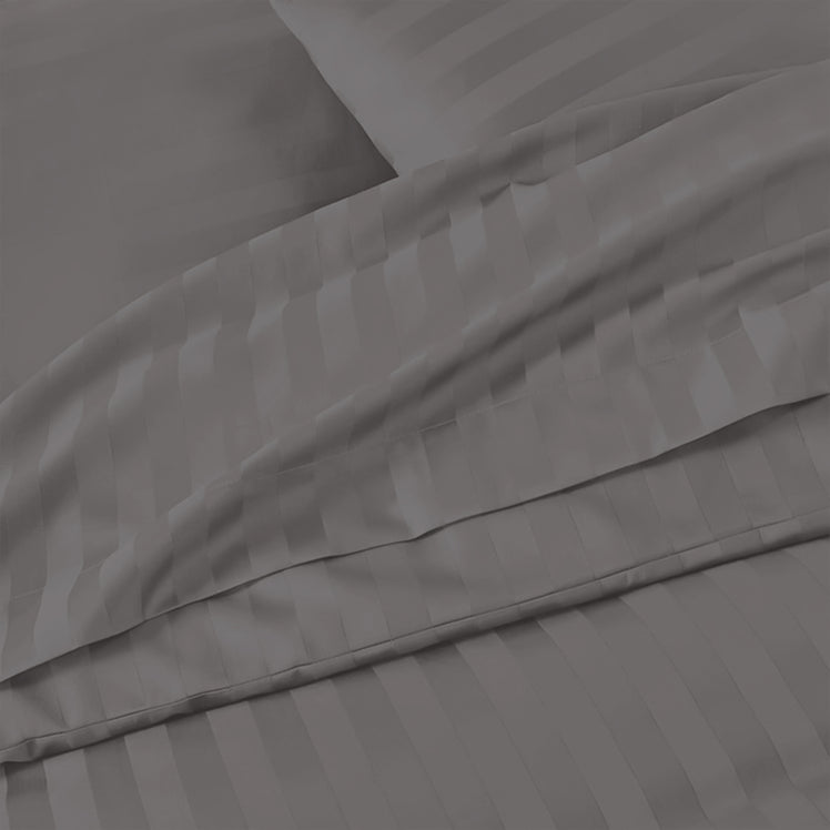 Stripe Duvet Covers Bedding Set with Pillowcases & Fitted Sheet