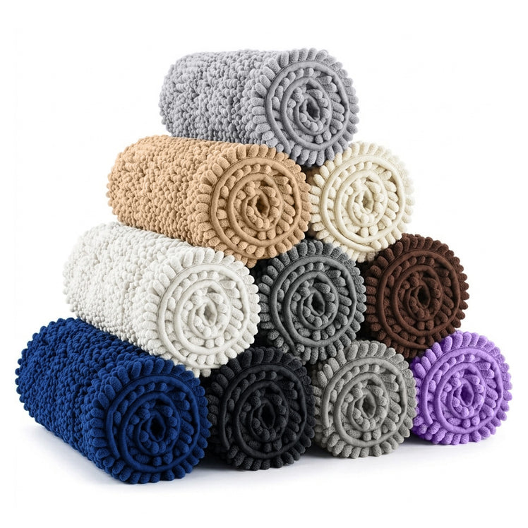 Plush Soft Non-Slip Chenille Bath Mats
