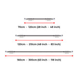 Extendable Sapphire Diamond Curtain Pole Set