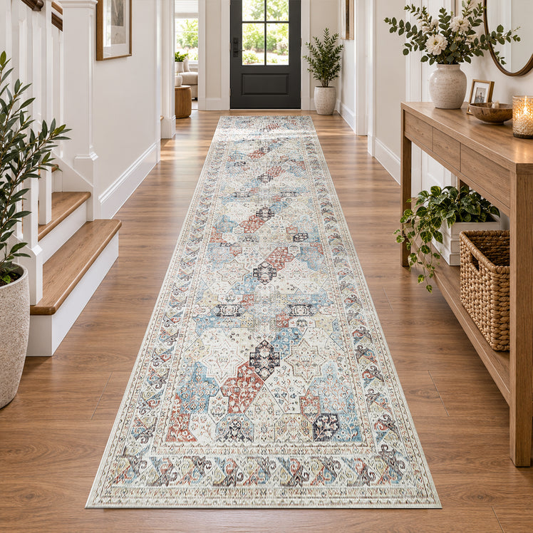 Moroccan Design Large Area Rug Coastal
