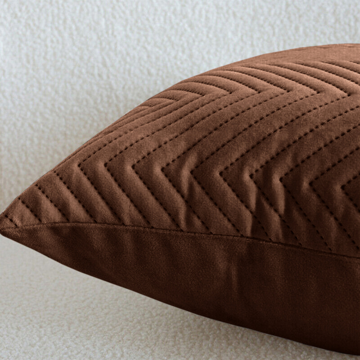 Quilted Embossed Wave Striped Cushion Covers