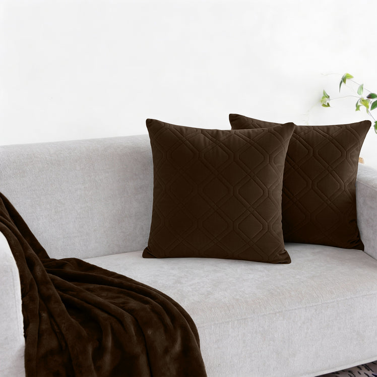Velvet Embossed Cushion Covers Diamond