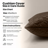 Velvet Embossed Pattern Cushion Covers Pebbles
