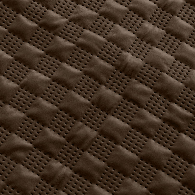 Velvet Embossed Pattern Cushion Covers Check
