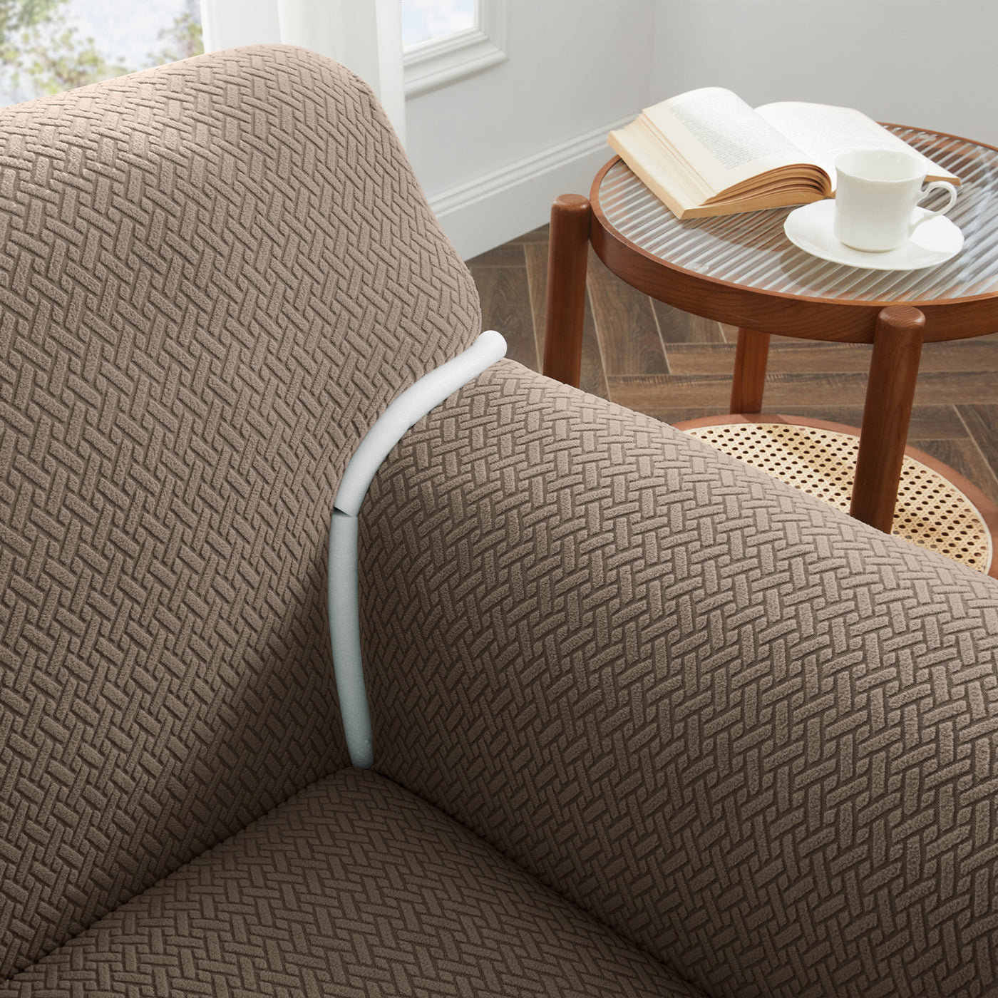 Beige Stretch Sofa Covers