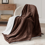 Coffee Sherpa Throw Blanket