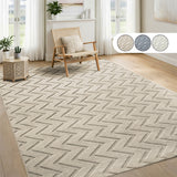 Modern Chevron Zig Zag Pattern Area Rug & Runner