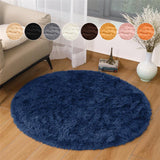 Round Shaggy Rugs Faux Fur Soft Fluffy