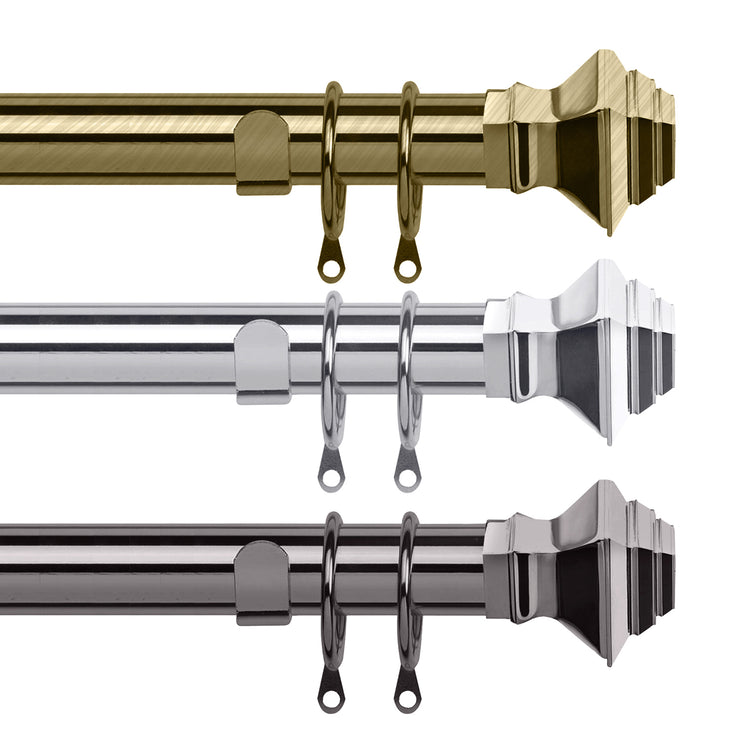 Curtain Pole with Rings Set - Extendable