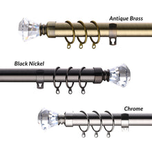 Extendable Sapphire Diamond Curtain Pole Set
