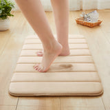 Memory Foam Bath Mat Cream