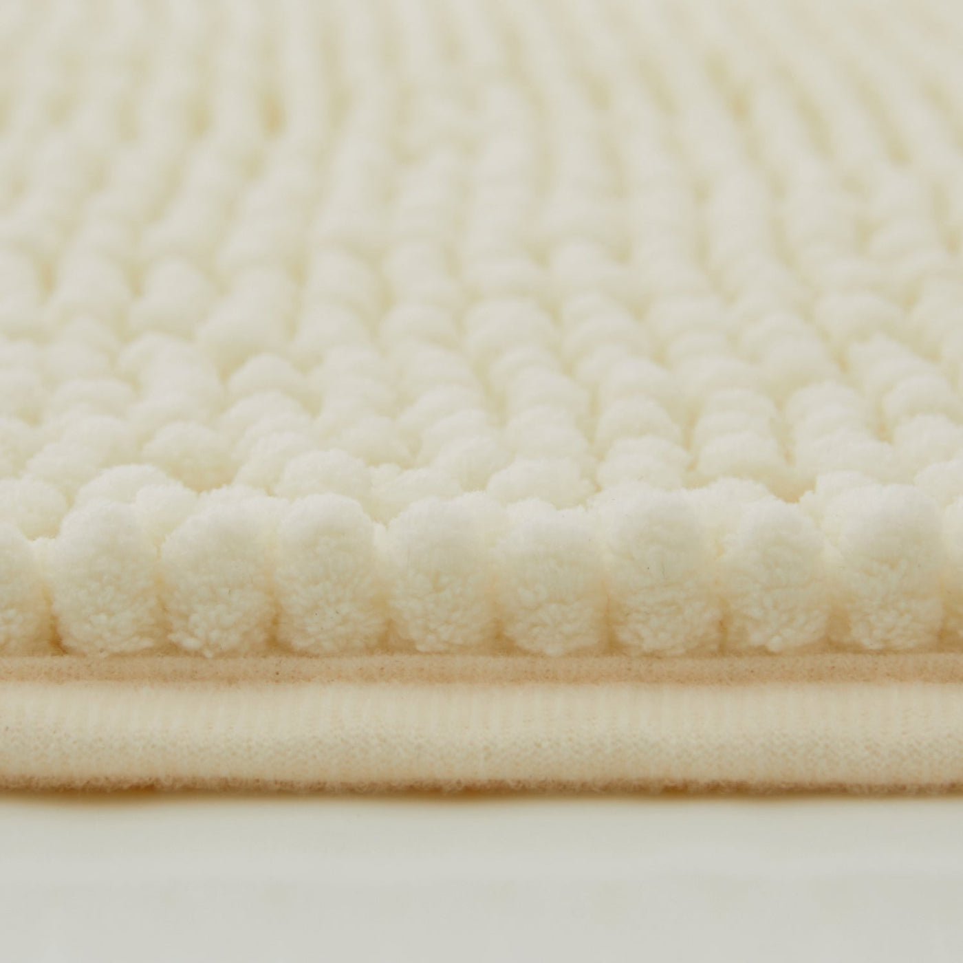 Chenille Bath Mat Cream